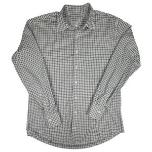 Peter Millar Men’s Plaid Blue Button Down Long Sleeve Shirt Size Medium